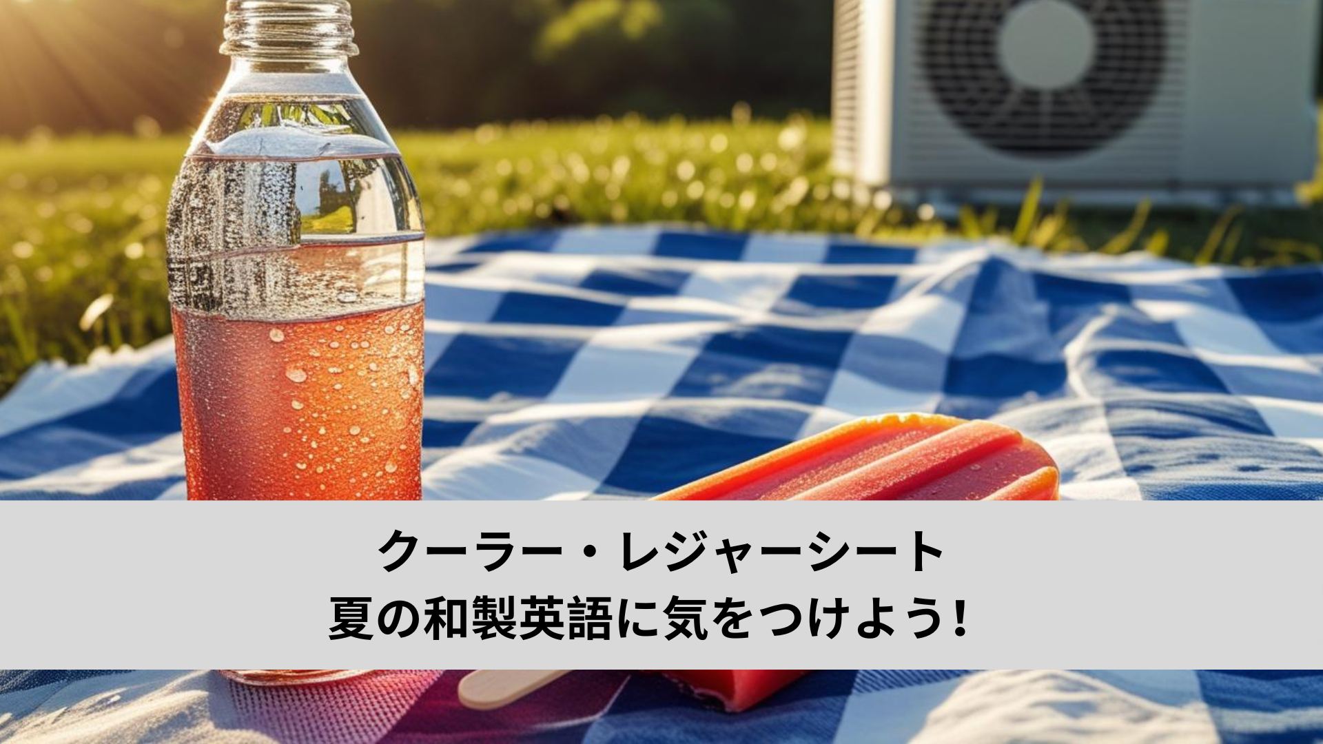 クーラー・レジャーシート：夏の和製英語に気をつけよう！